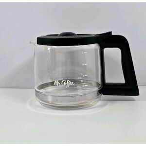 Mr. Coffee 4 / 5 Cup Glass Replacement Coffee Pot Carafe Decanter Black Lid